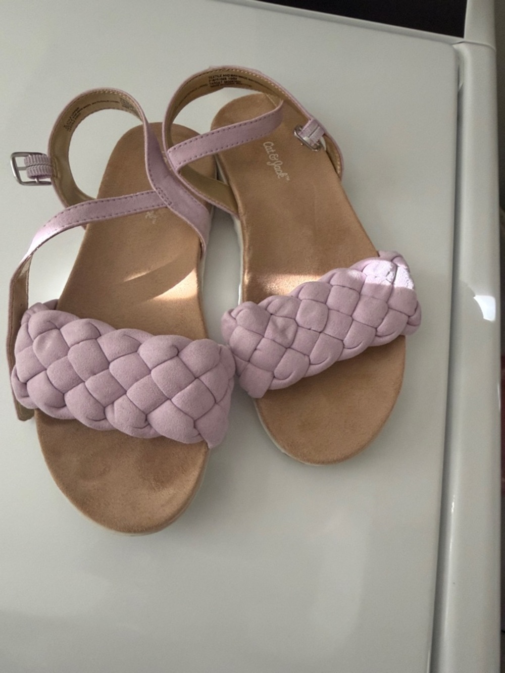 Cat & Jack Braided Strap Sandals - Lavender